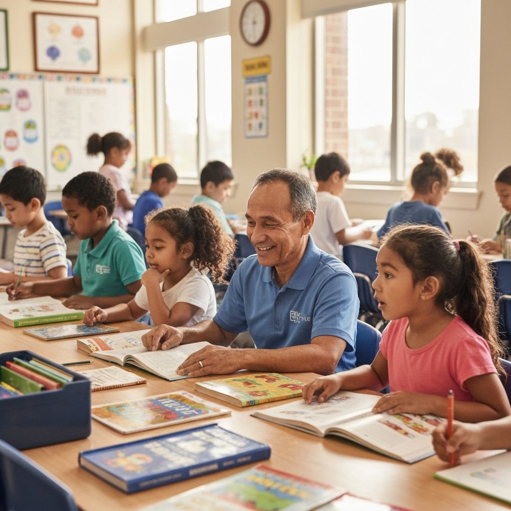 Students learning in classroom